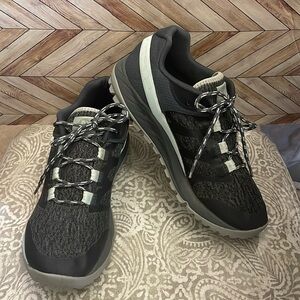 Merrell Shoes Womens 8 Antora Gray Hiking Sneakers Vibram Soles J84814